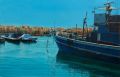 Andrzej Sadowski. Malta- Marsaxlokk- Port.akryl,ptno, 70x100 